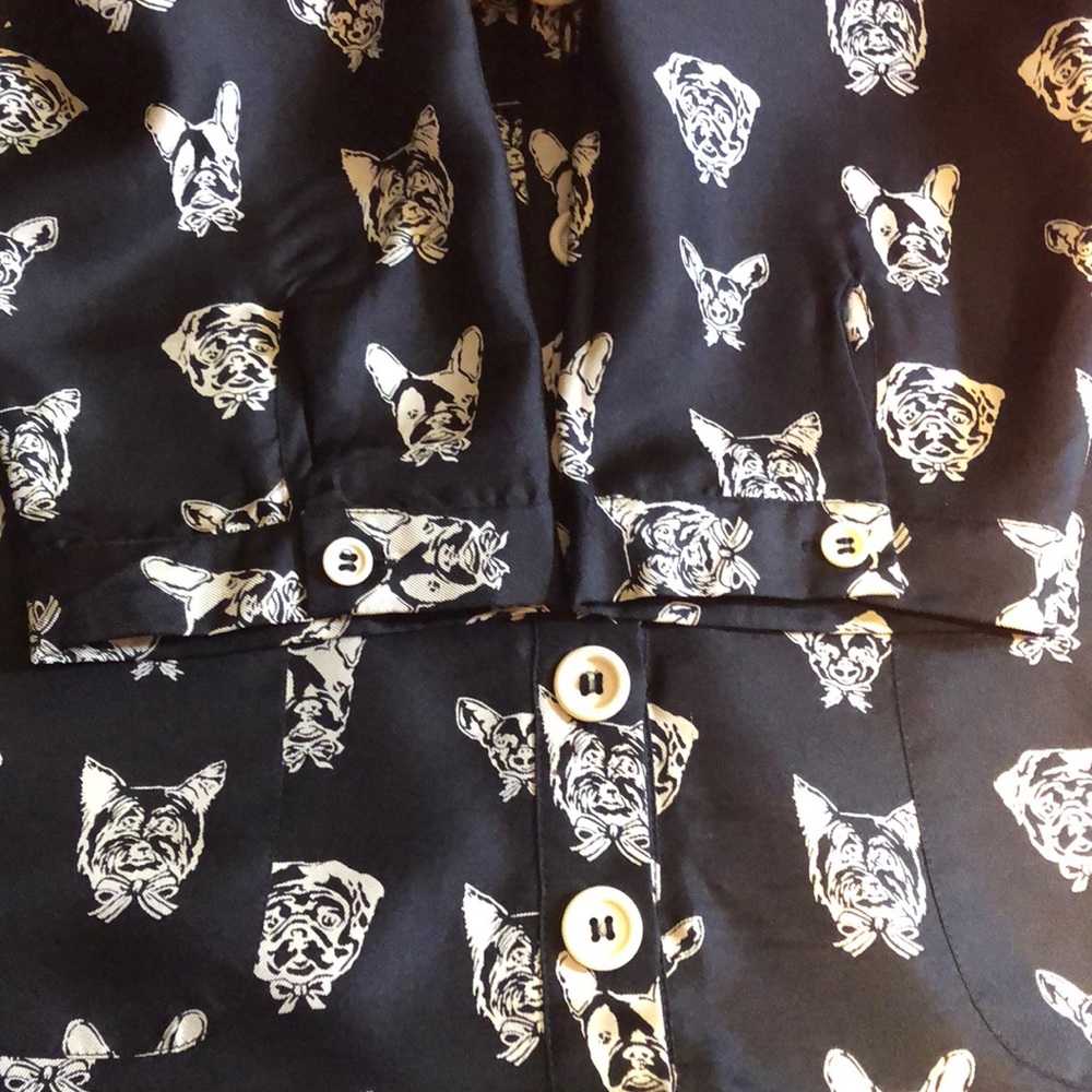 🟠 Maeve 🟠 silk puppy monogram mini dress - Picture 4 of 9